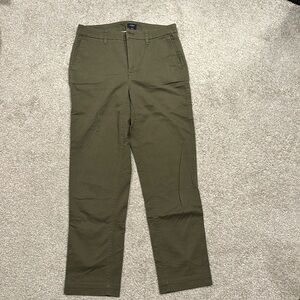 NWT, J. Crew Factory high-waisted straight-leg cropped chinos